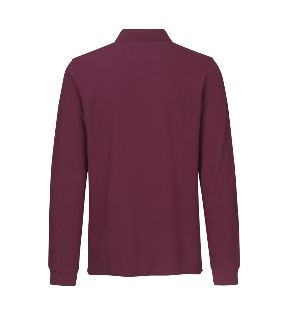 Poloshirt met lange mouw | stretch