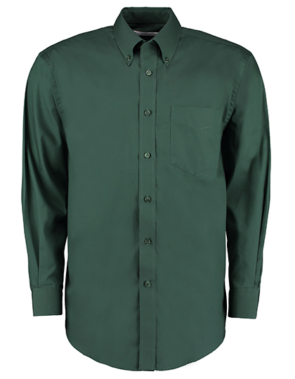 Kustom Kit - Men´s Classic Fit Premium Oxford Shirt Long Sleeve - Bottle Green