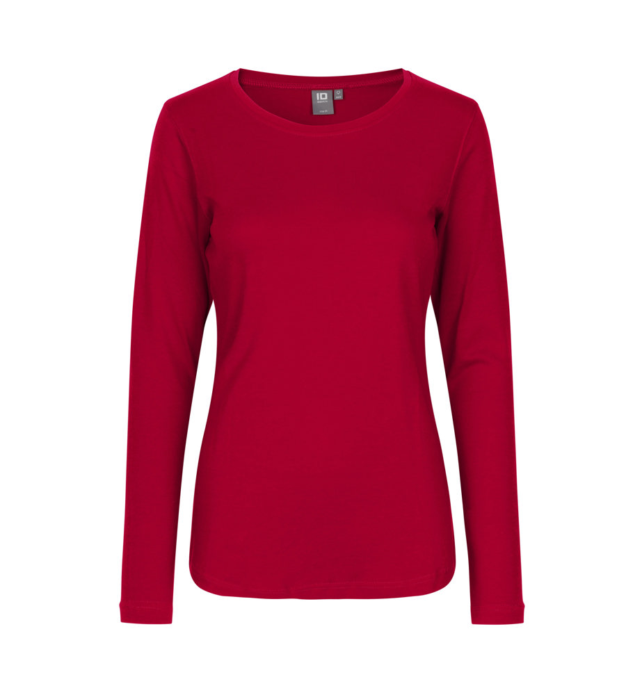 Interlock T-shirt | lange mouw | dames - Rood (C-330)