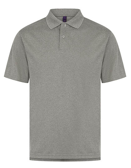 Henbury - Men´s Coolplus® Wicking Polo Shirt - Heather Grey