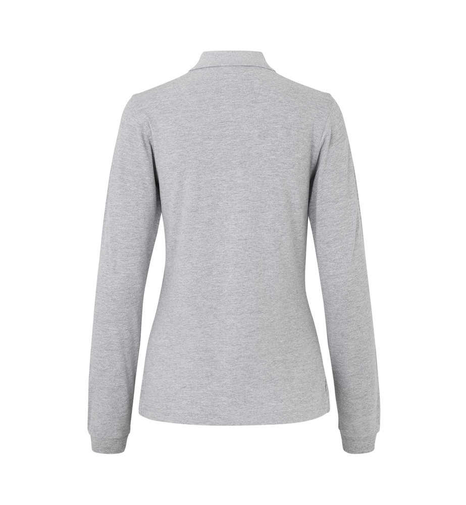 Poloshirt met lange mouw | stretch | dames