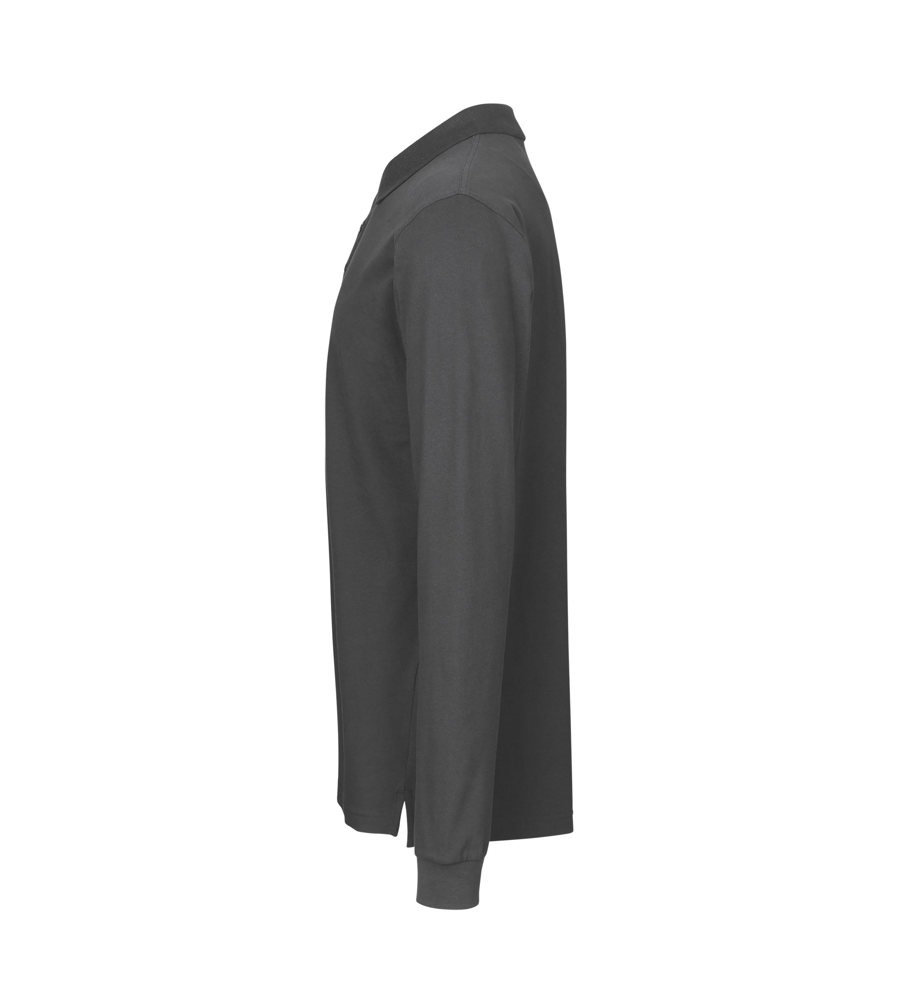 Poloshirt met lange mouw | stretch