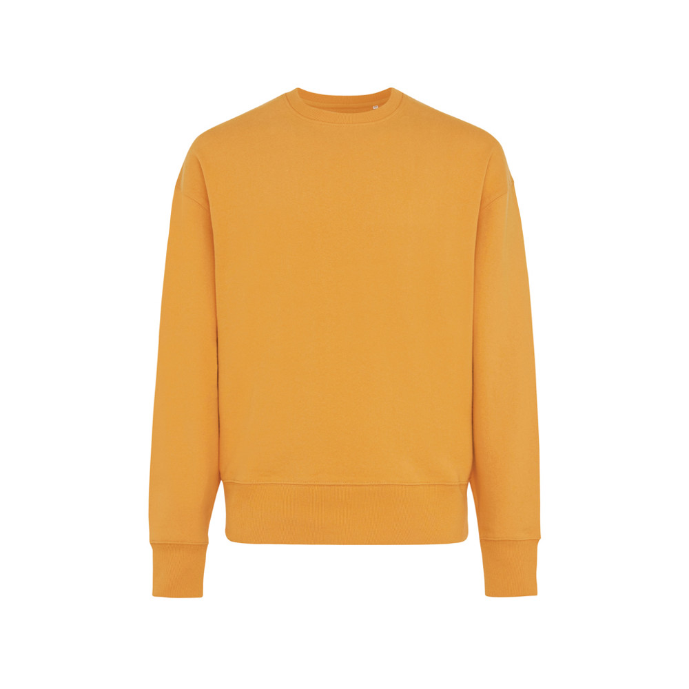 IQONIQ Kruger gerecycled katoen relaxed sweater - sundial oranje (± PMS 16-1148TCX)