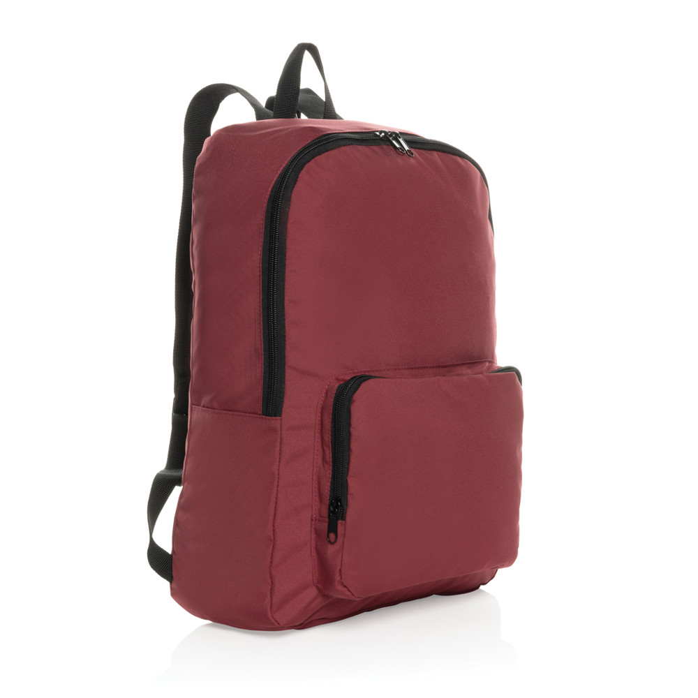 Dillon AWARE™ RPET opvouwbare klassieke rugzak - rood (± PMS 19-1934 TCX)