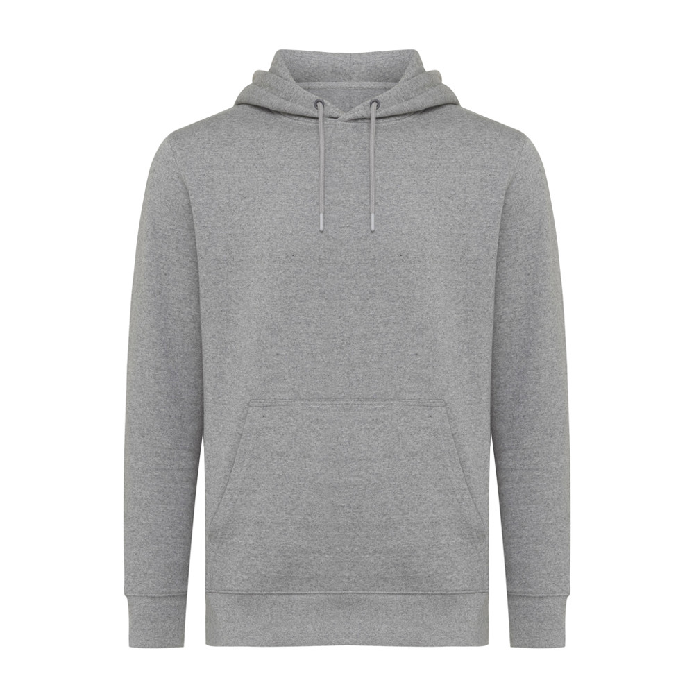 IQONIQ Rila lichtgewicht gerecycled katoen hoodie - light heather anthracite (± PMS light heather anthra)
