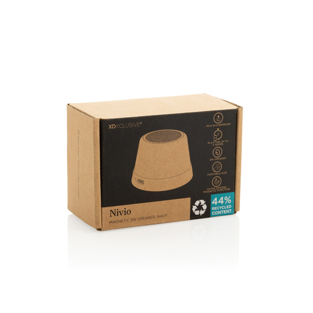 Nivio RCS gerecycled aluminum magnetische 5W Speaker