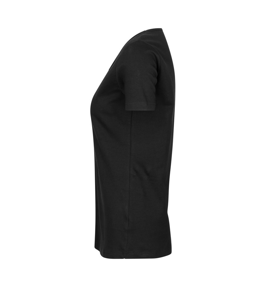 Interlock T-shirt | v-hals | dames