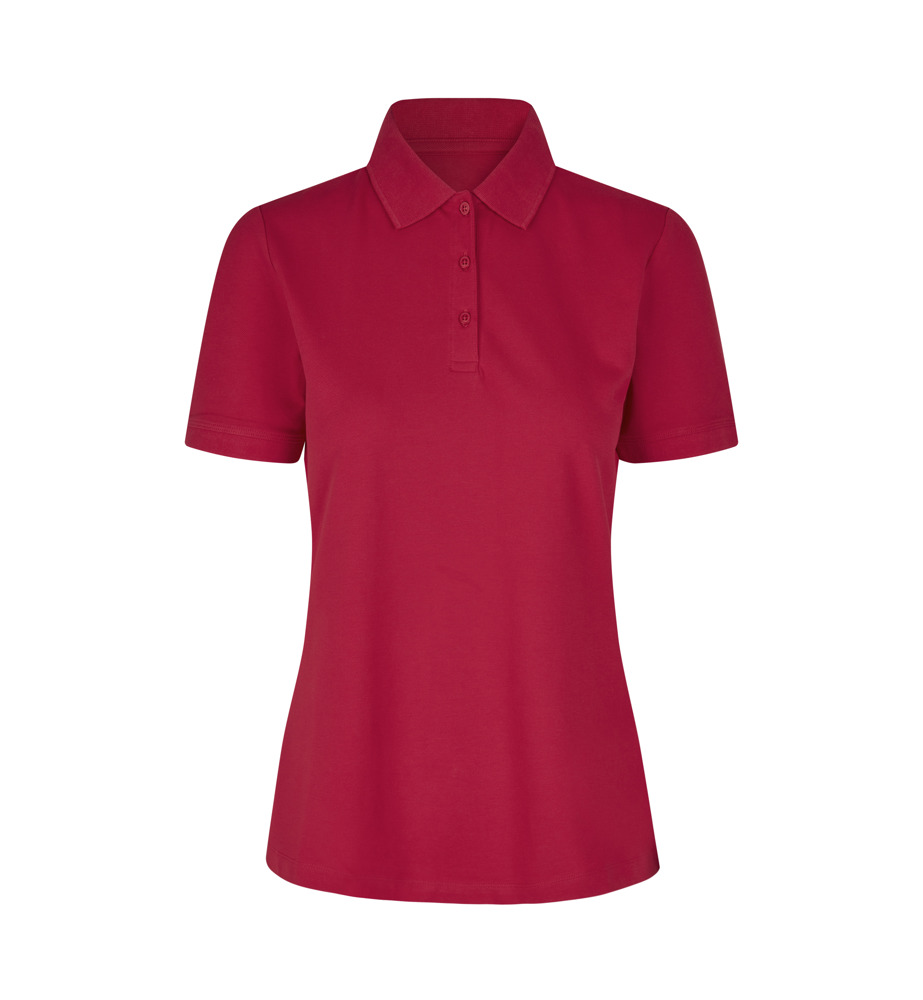 Poloshirt | biologisch kantoen| dames - Rood (C-330)