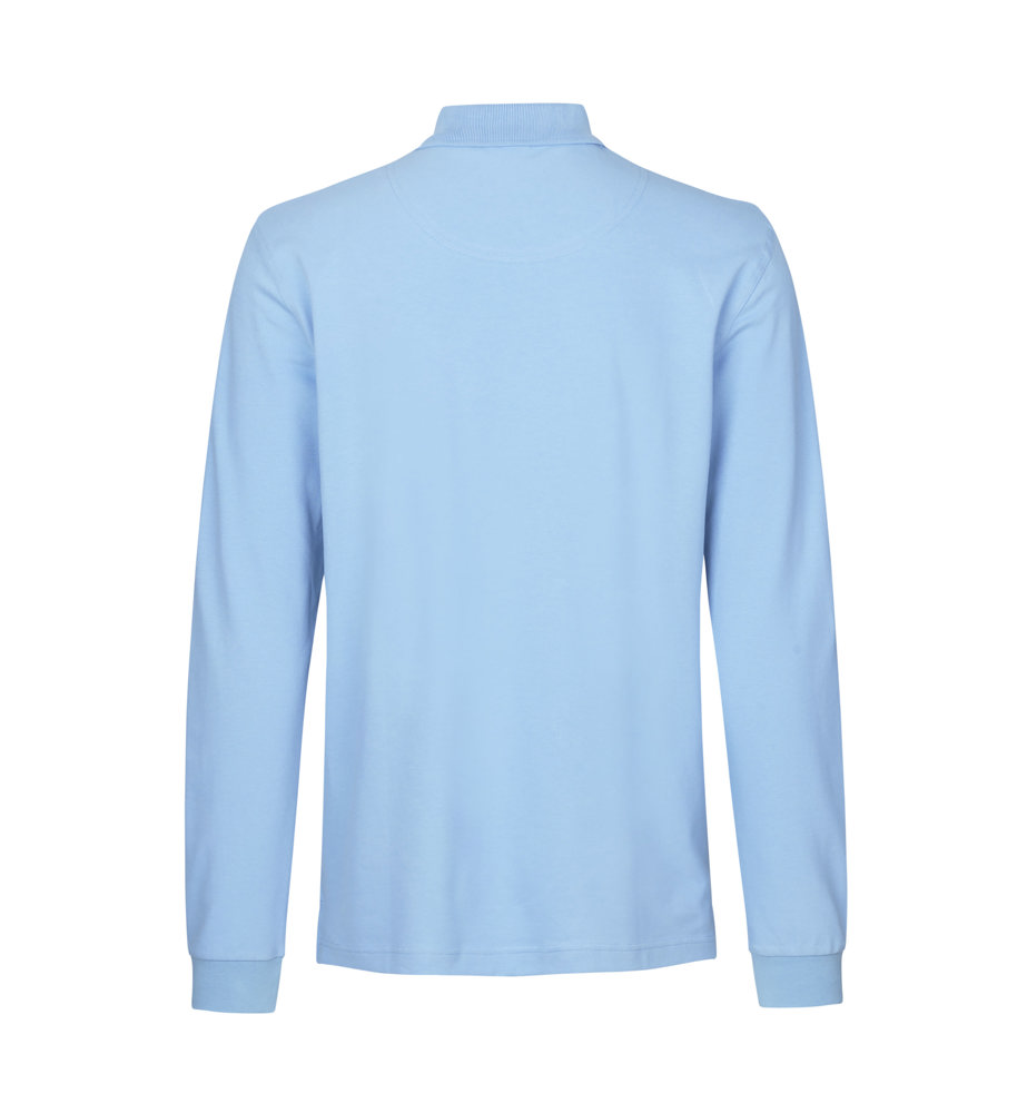 Poloshirt met lange mouw | stretch