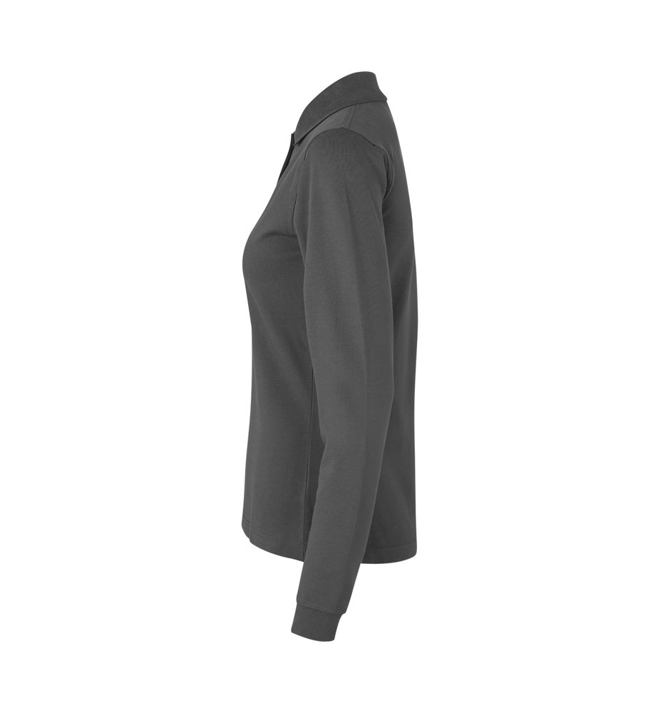 Poloshirt met lange mouw | stretch | dames