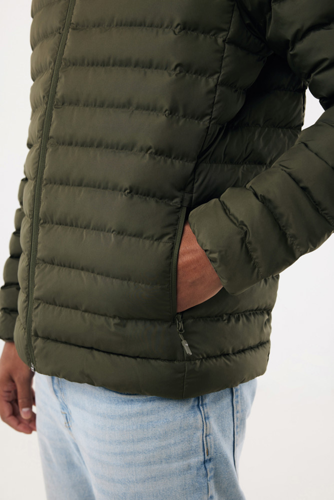 IQONIQ Maiko heren gerecycled polyester jas met voering