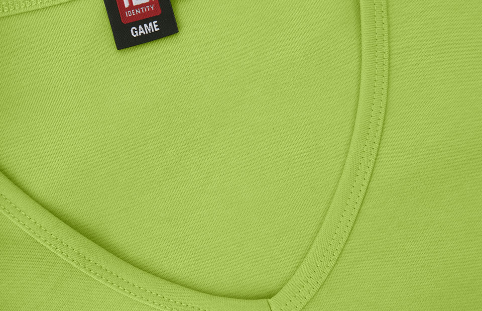 Interlock T-shirt | v-hals | dames