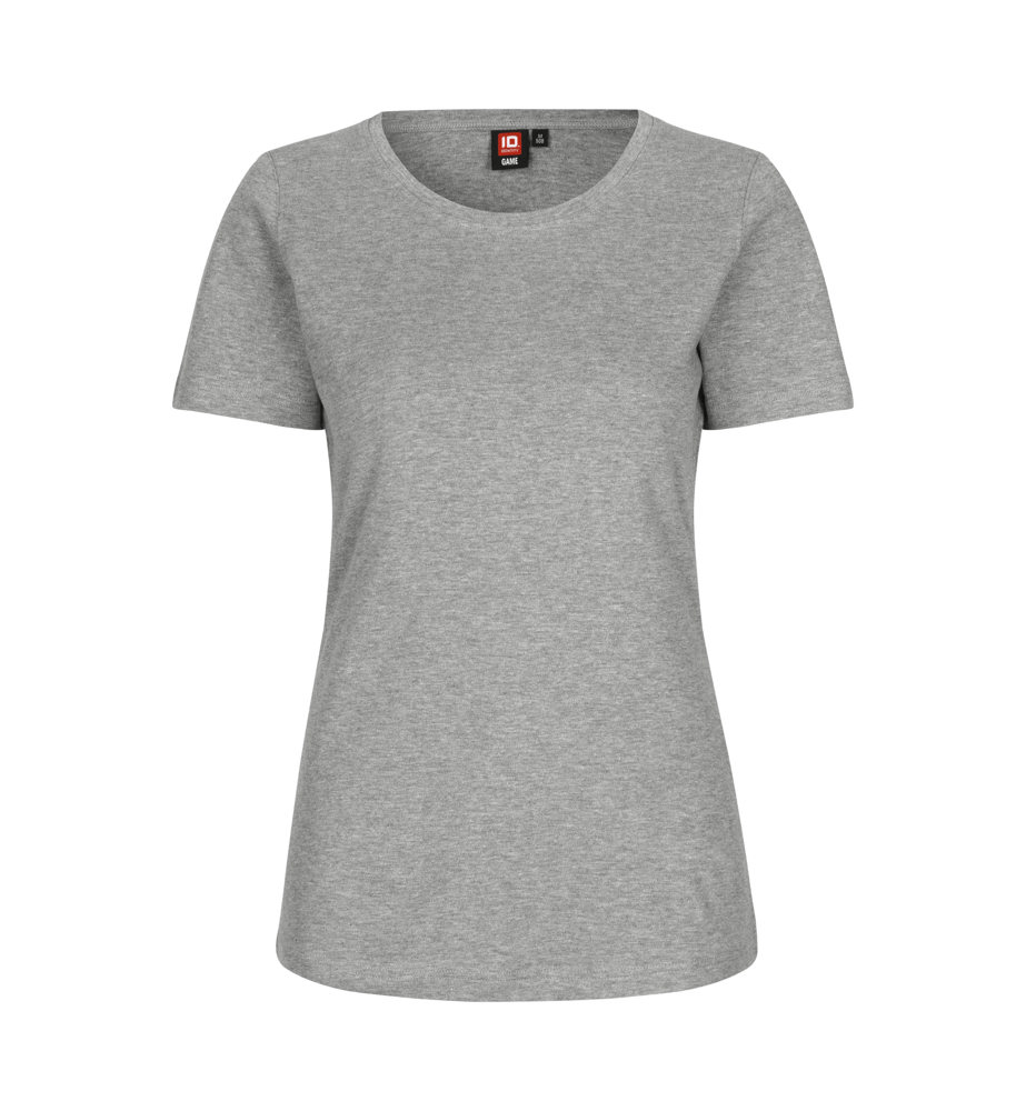 Interlock T-shirt | dames - Grijs gemêleerd (C-210)