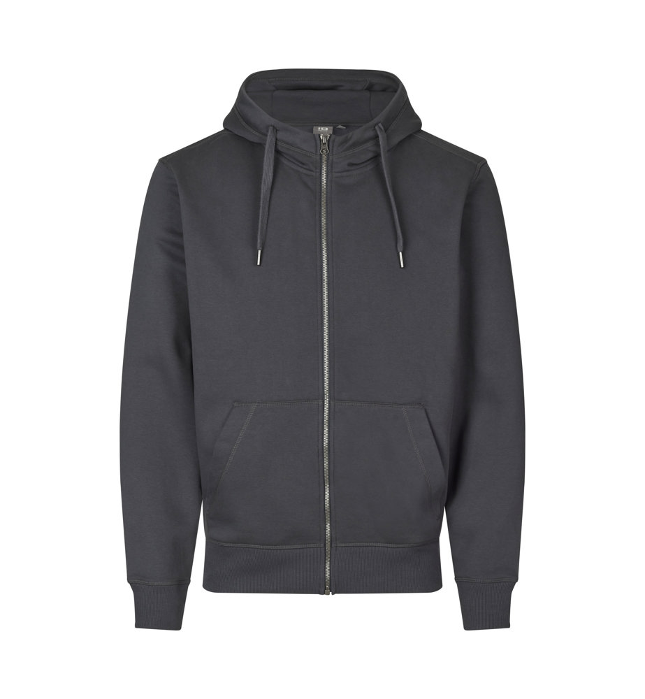 CORE hoodie | met rits - Houtskool (C-295)