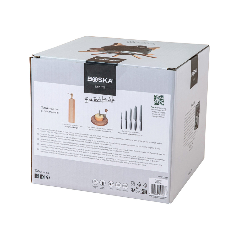 BOSKA Elektrische Party Fondueset - 2,3 l (EU-type F)