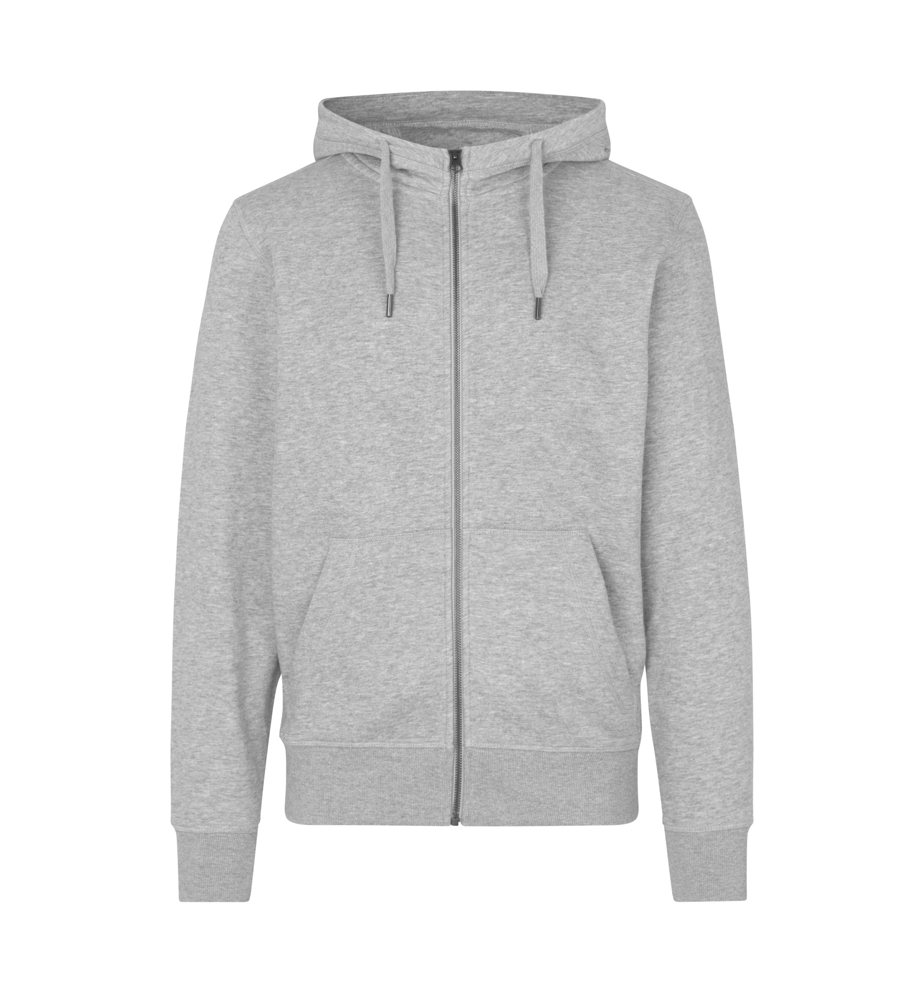 CORE hoodie | met rits - Grijs gemêleerd (C-210)