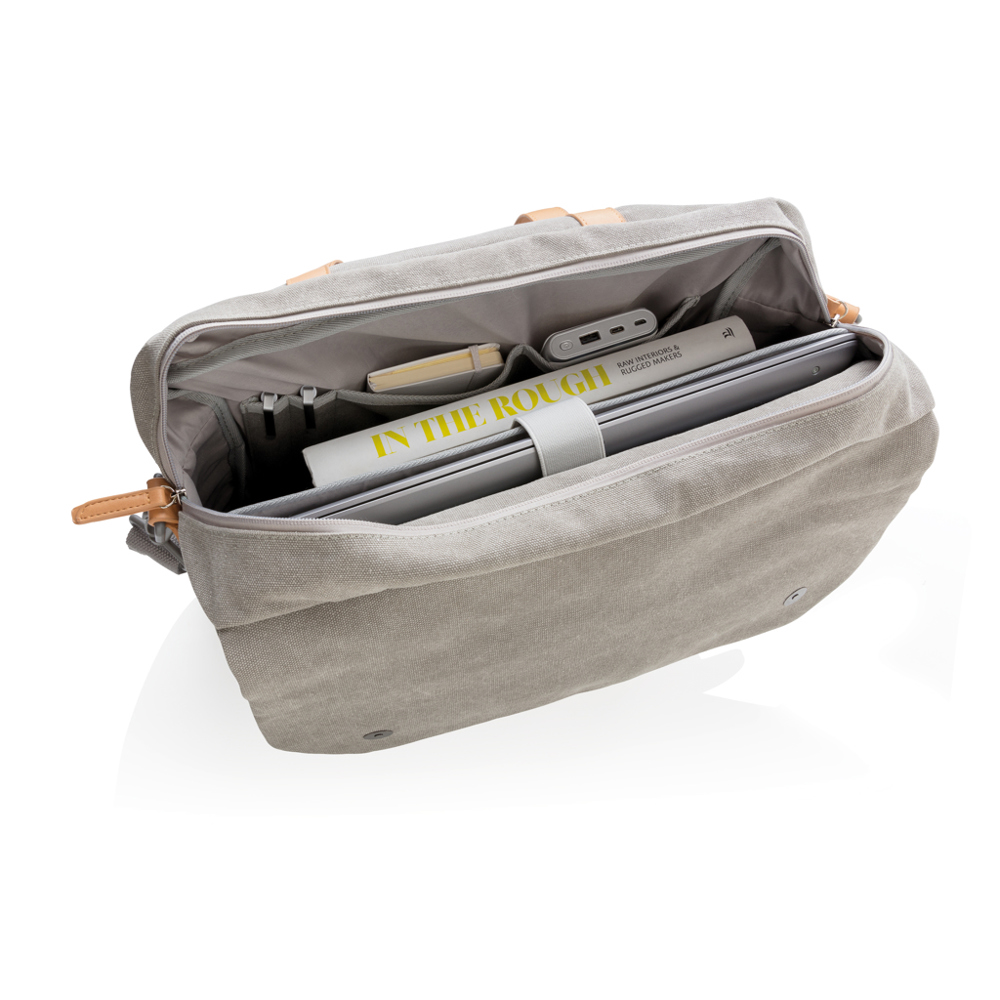 Canvas laptop tas PVC vrij