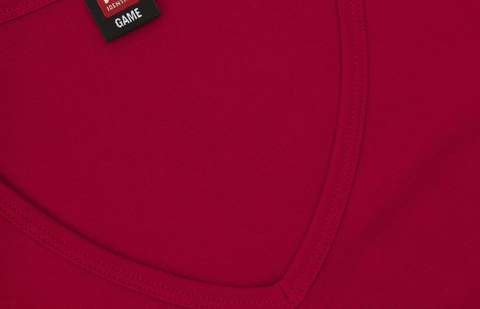 Interlock T-shirt | v-hals | dames