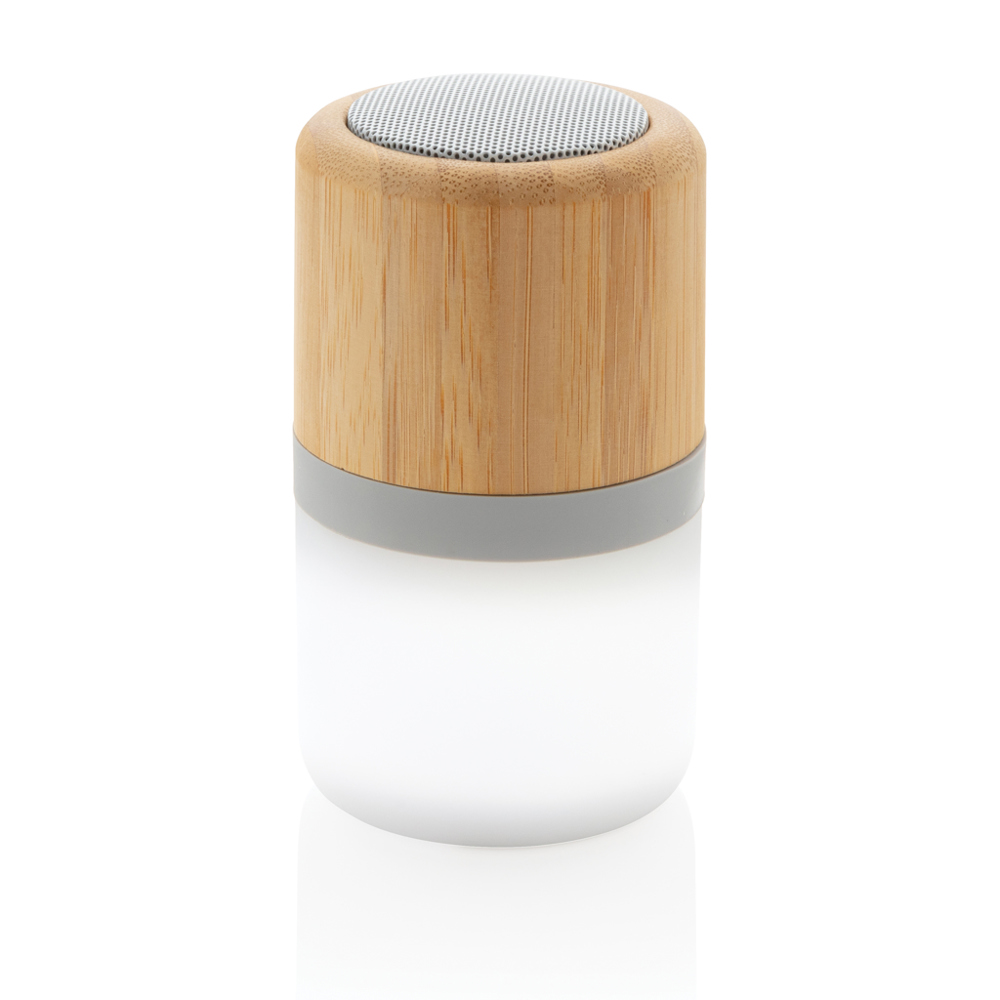Draadloze bamboe 3W speaker met sfeerlicht