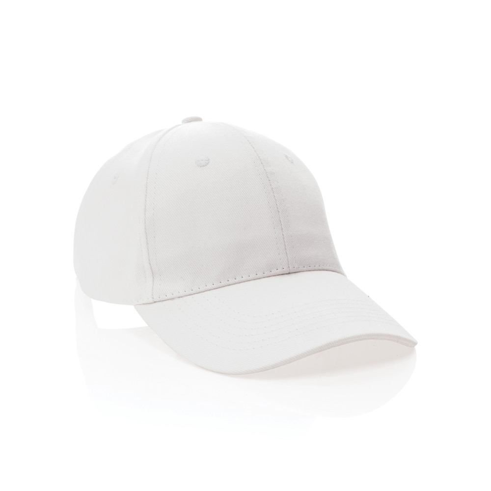 Impact AWARE™ 6 panel 280gr gerecycled katoenen cap - wit (± PMS White)