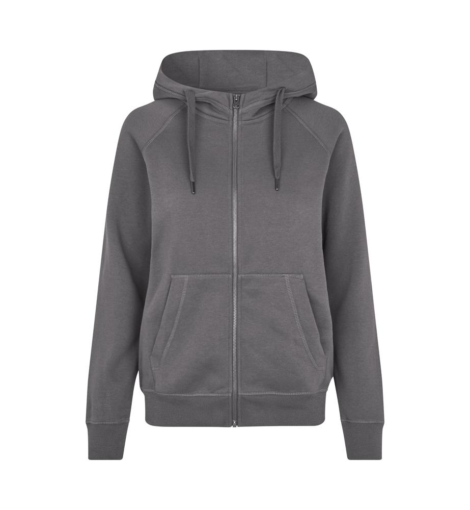 CORE hoodie | met rits | dames - Silver grey (C-265)