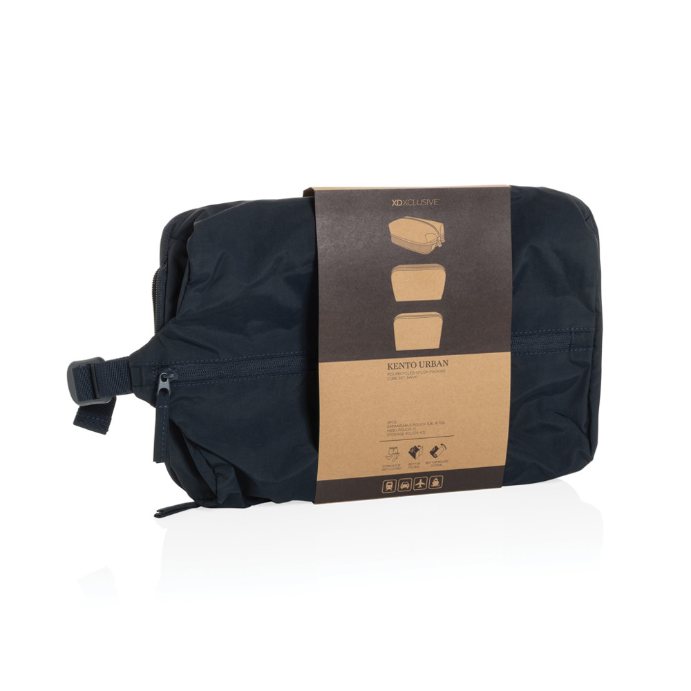 KENTO URBAN RCS gerecyclede nylon packing cube set