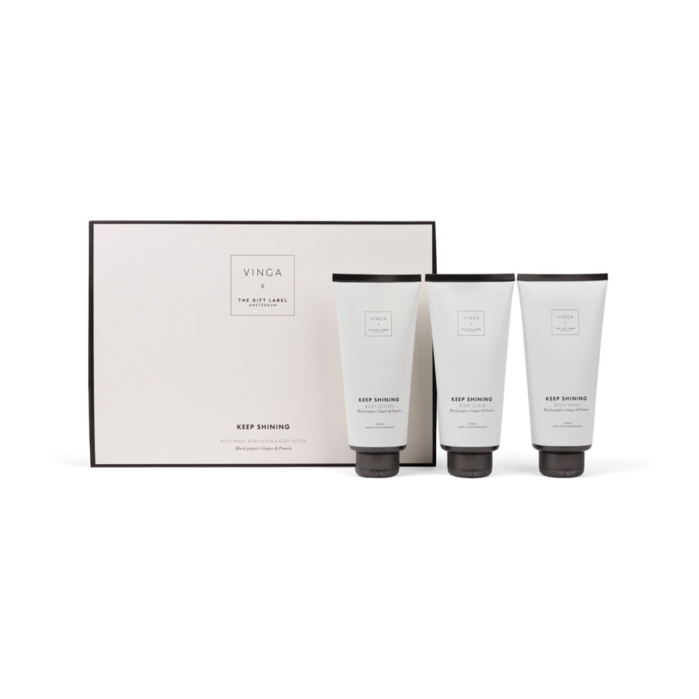 VINGA x TGL giftset voor lichaamsverzorging