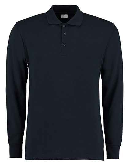 Kustom Kit - Men´s Classic Fit Long Sleeve Polo Shirt - Navy