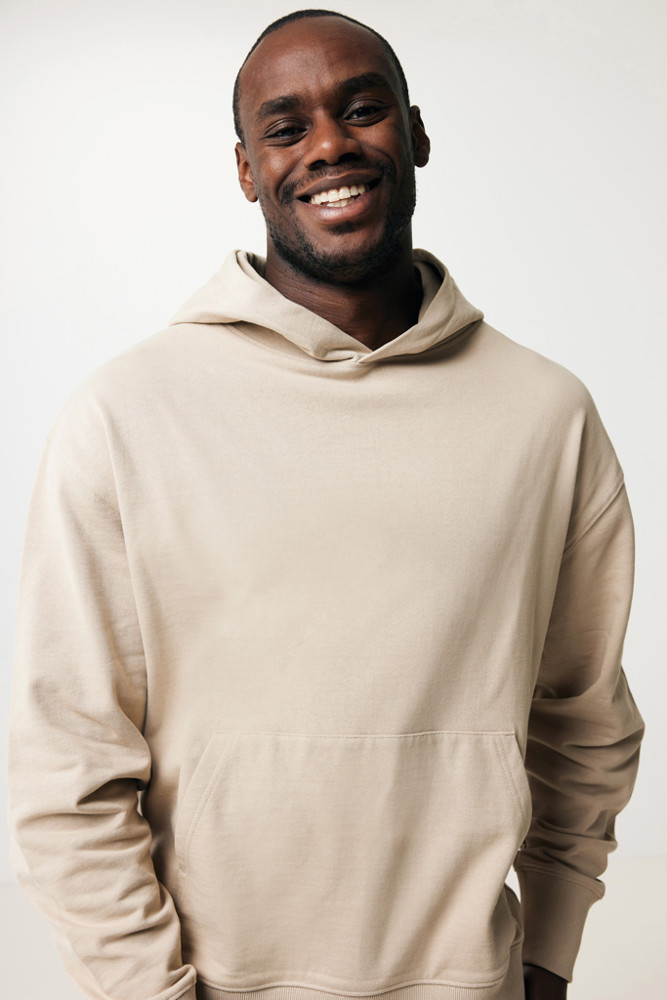 IQONIQ Yoho gerecycled katoen relaxed hoodie
