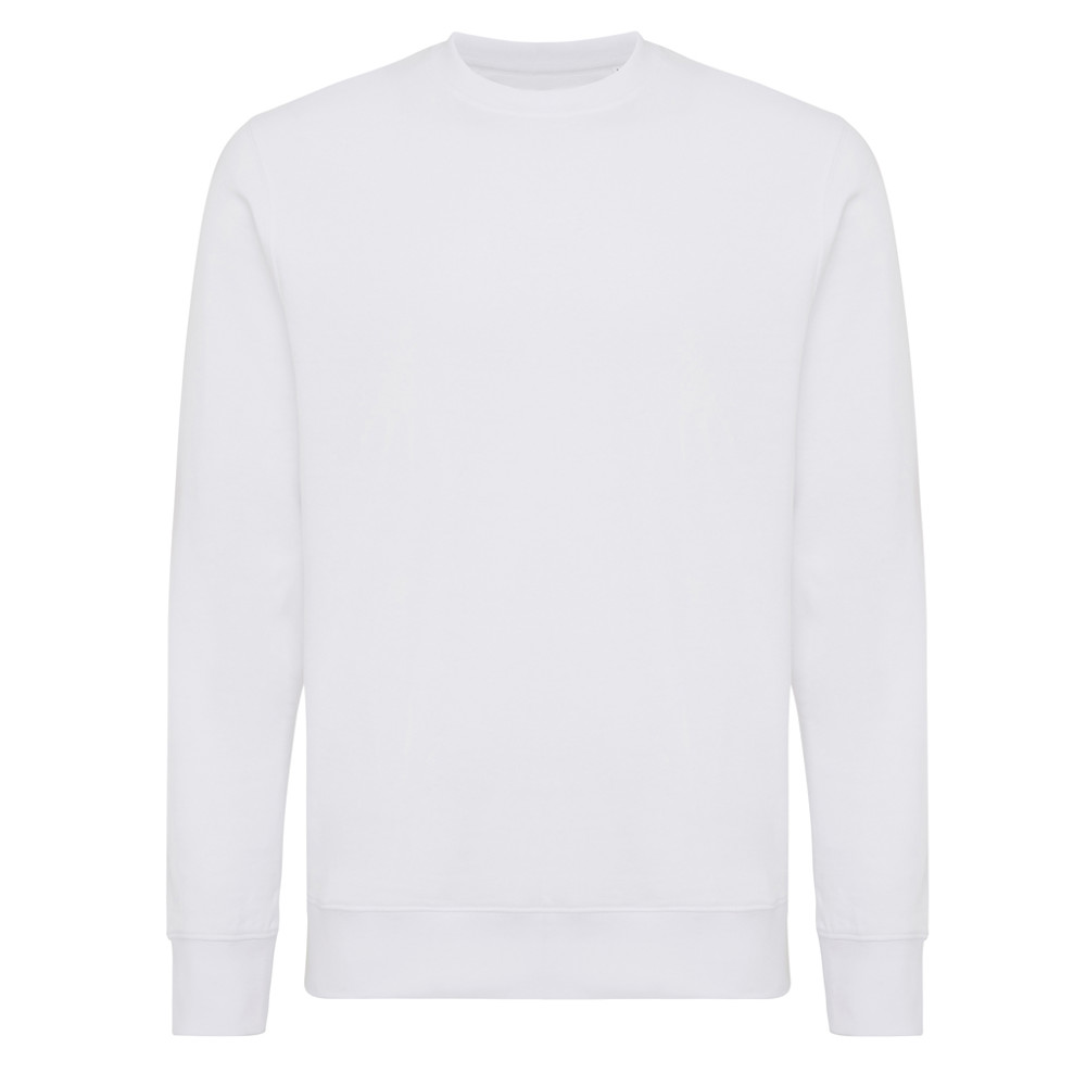 IQONIQ Etosha lichtgewicht gerecycled katoen sweater - recycled white (± PMS 11-0601 TCX)