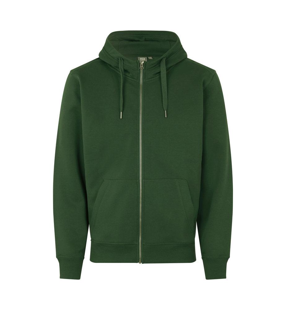 CORE hoodie | met rits - Fles groen (C-590)