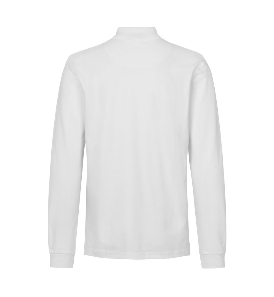 Poloshirt met lange mouw | stretch