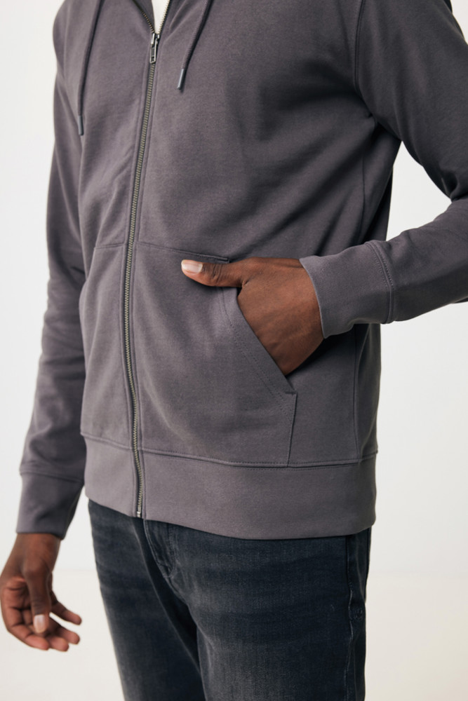 IQONIQ Abisko gerecycled katoen hoodie met rits