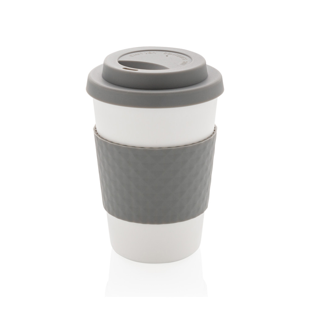 Herbruikbare koffiebeker 270ml - grijs (± PMS Cool Grey 7)