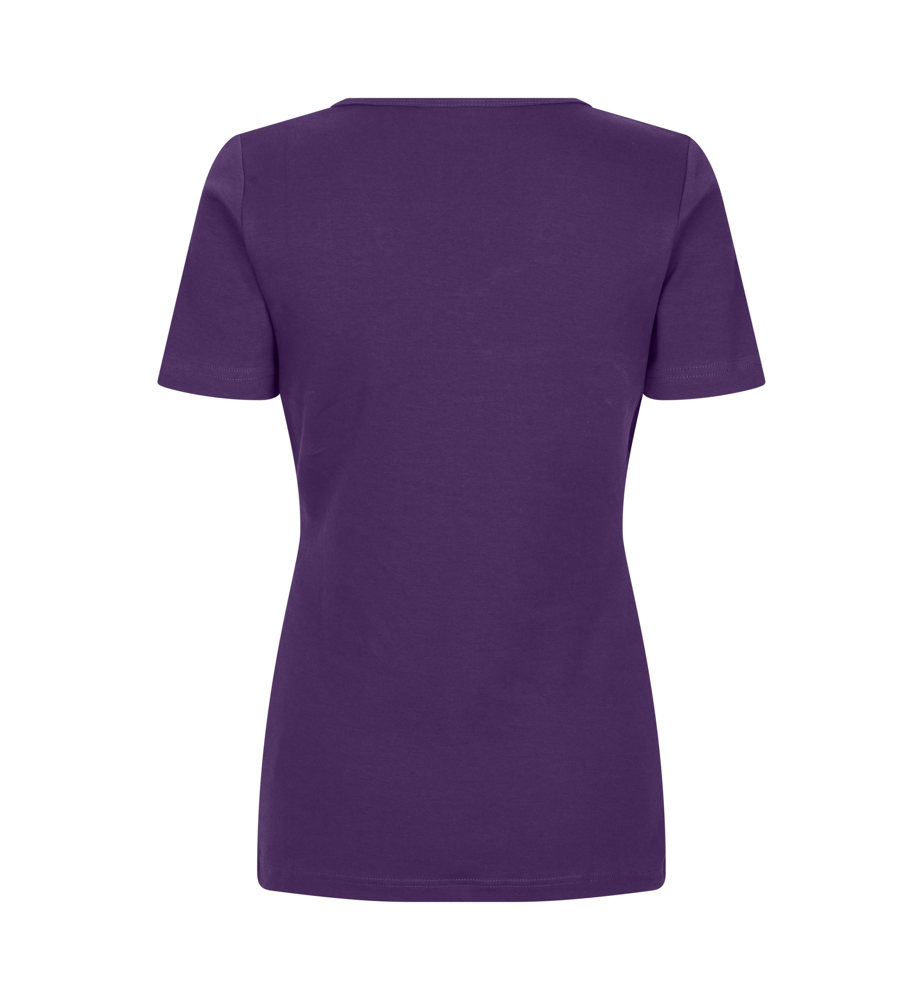 Interlock T-shirt | v-hals | dames