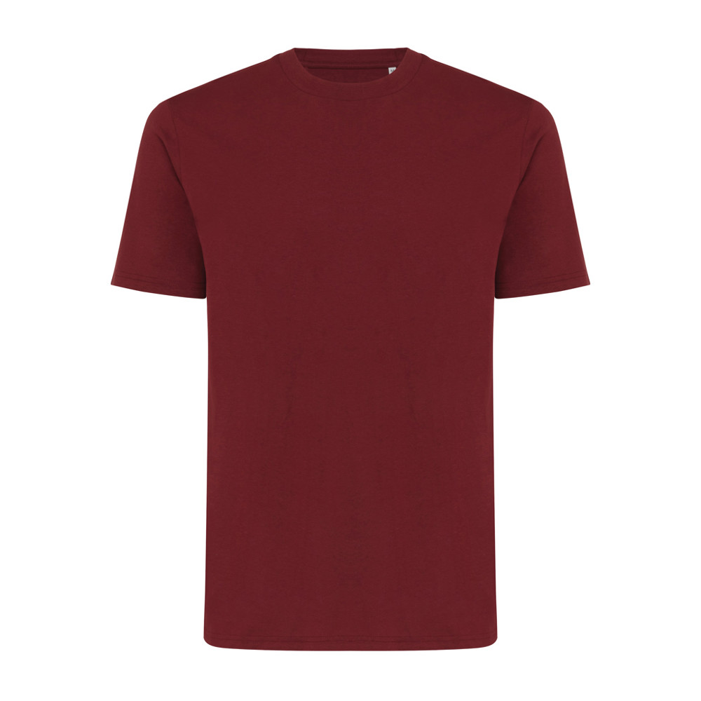 IQONIQ Sierra lichtgewicht gerecycled katoen t-shirt - bordeauxrood (± PMS 19-1724TCX)