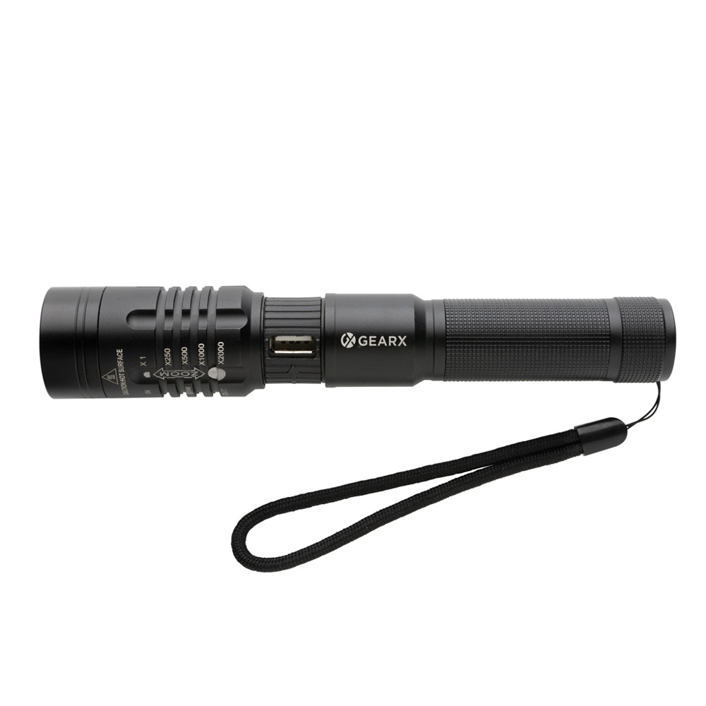 Gear X USB oplaadbare zaklamp
