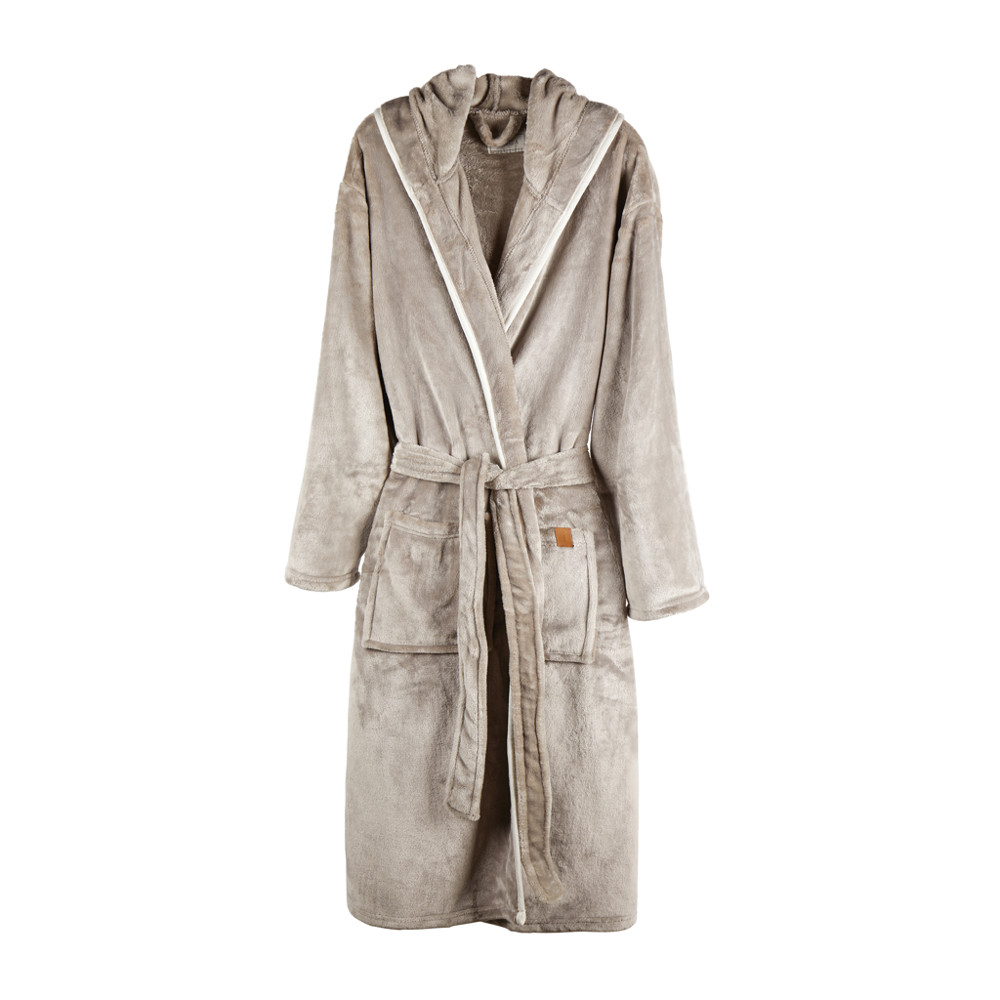 VINGA Louis luxe pluche RPET badjas maat L/XL