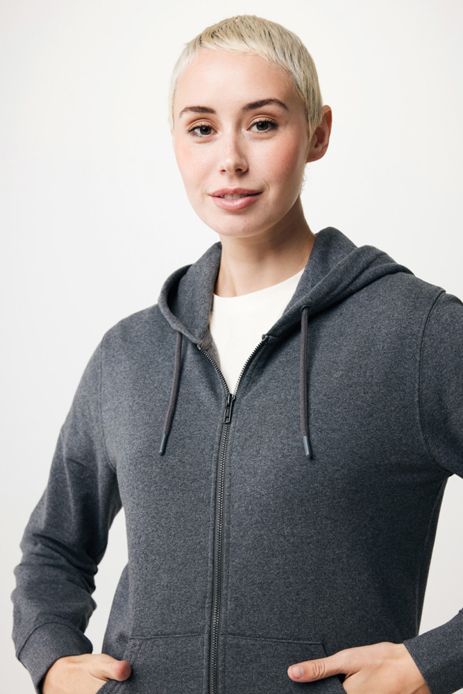 IQONIQ Abisko gerecycled katoen hoodie met rits