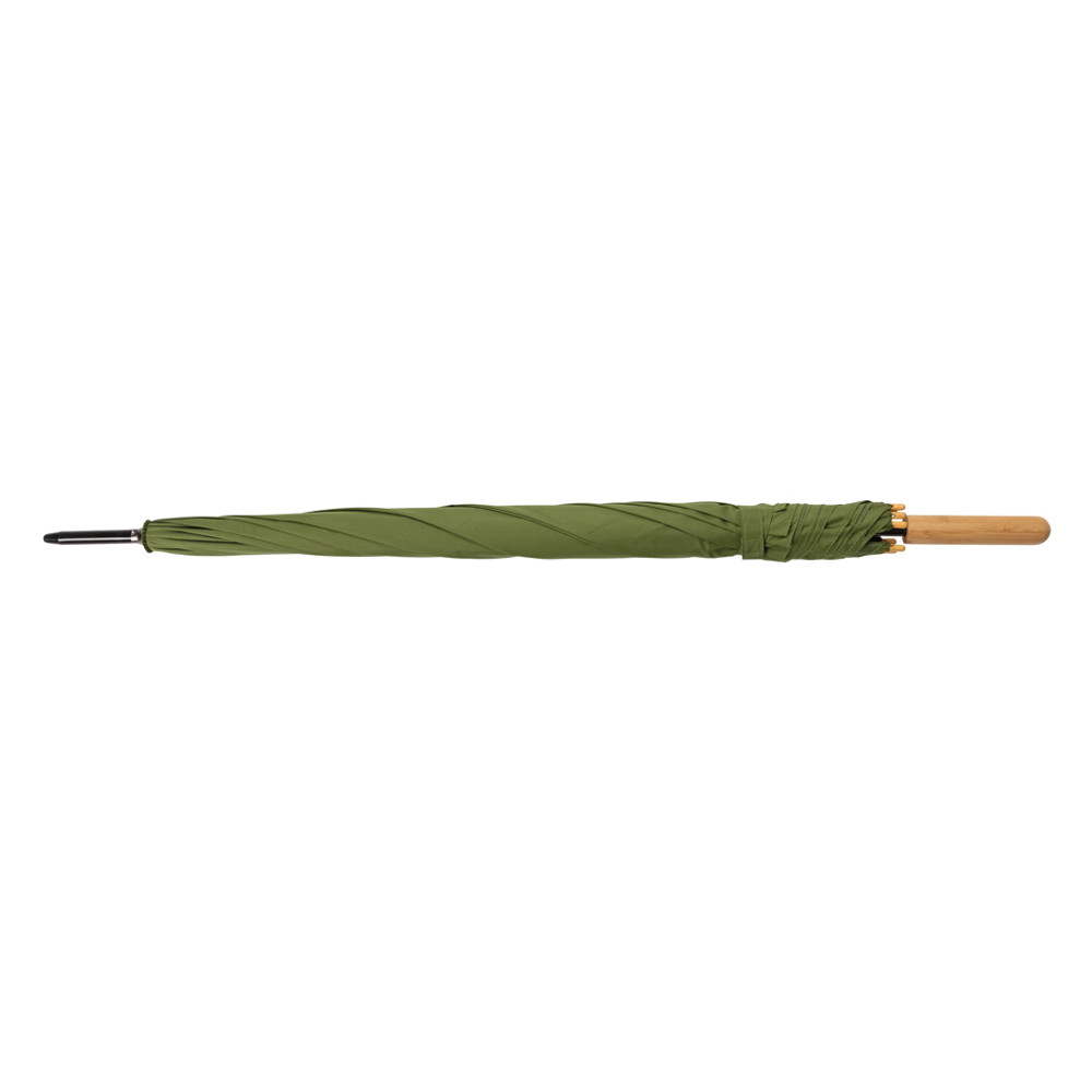 27" Impact AWARE™ RPET 190T auto open bamboe paraplu