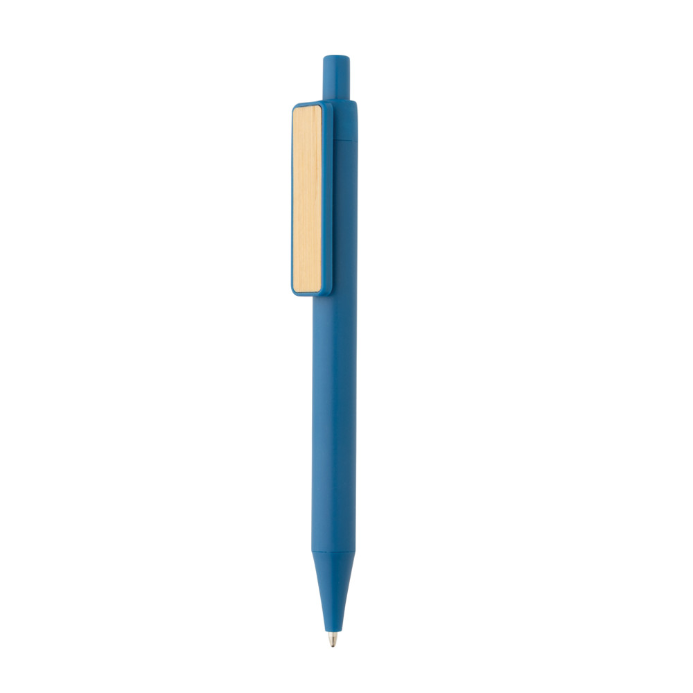 GRS RABS pen met bamboe clip - blauw (± PMS 541)