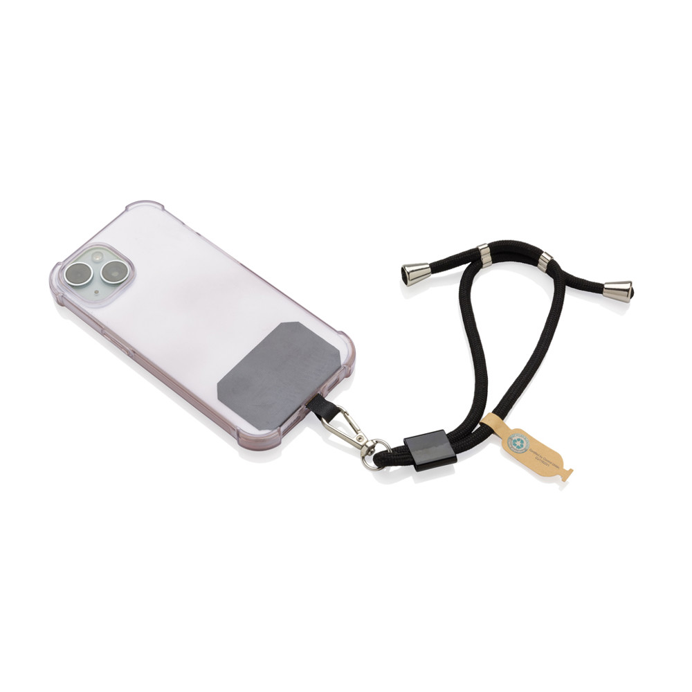 CarryLoop RCS rPET verstelbare telefoonhouder met polsband