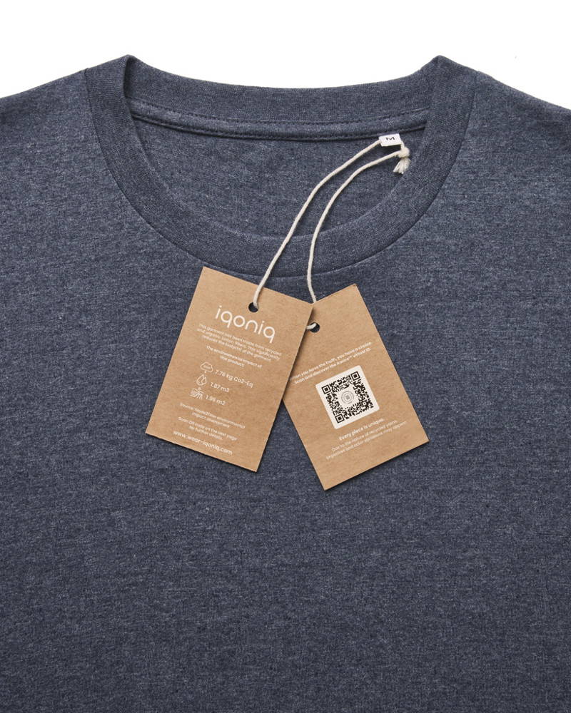 IQONIQ Manuel gerecycled katoen t-shirt ongeverfd