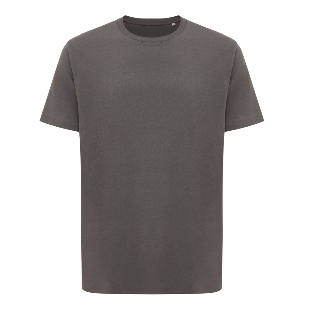 IQONIQ Kakadu relaxed gerecycled katoen t-shirt - antraciet (± PMS 19-3900 TCX)