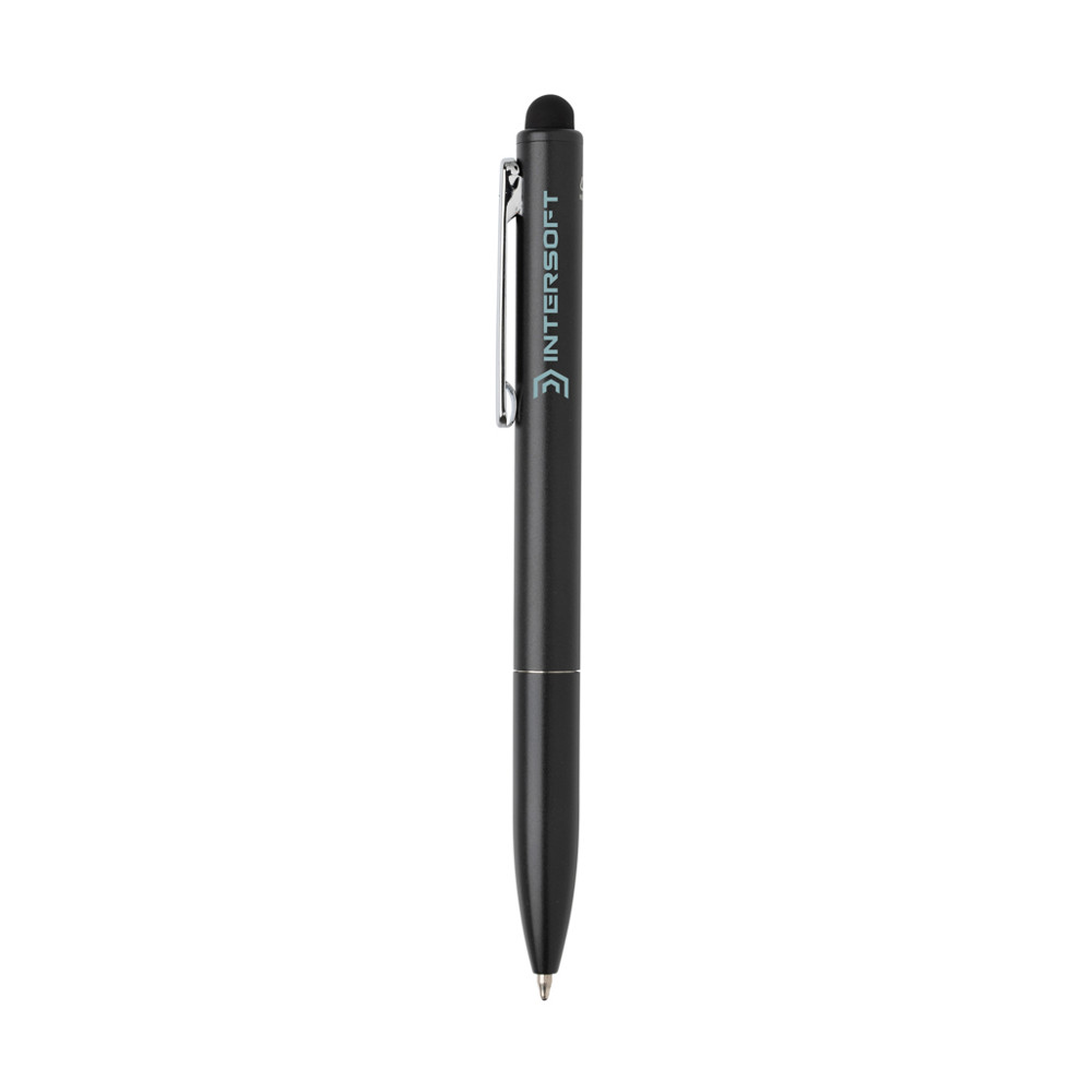 Kymi RCS-gecertificeerde gerecycled aluminium pen met stylus