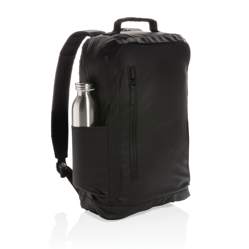 Fashion black PVC vrije 15.6" laptop rugtas