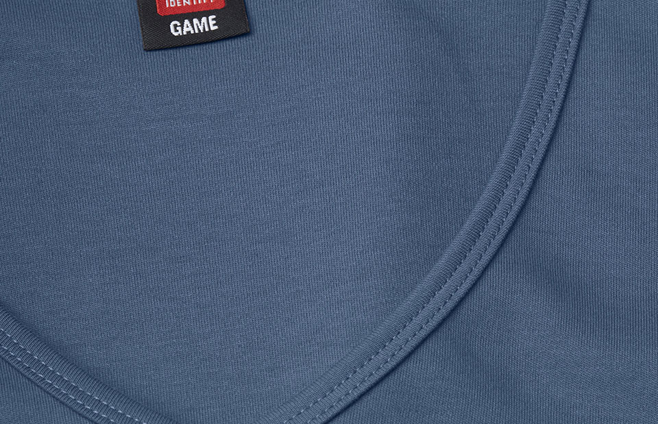 Interlock T-shirt | v-hals | dames