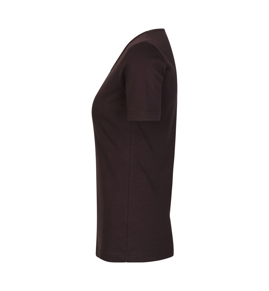 Interlock T-shirt | v-hals | dames