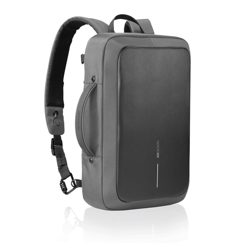 Bobby Bizz 2.0 anti-diefstal rugtas & aktentas - grijs, zwart (± PMS Cool Grey 11C/ ± PMS Black)