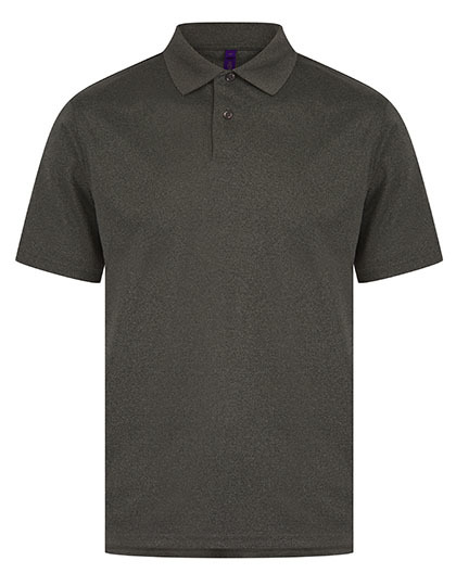 Henbury - Men´s Coolplus® Wicking Polo Shirt - Heather Charcoal
